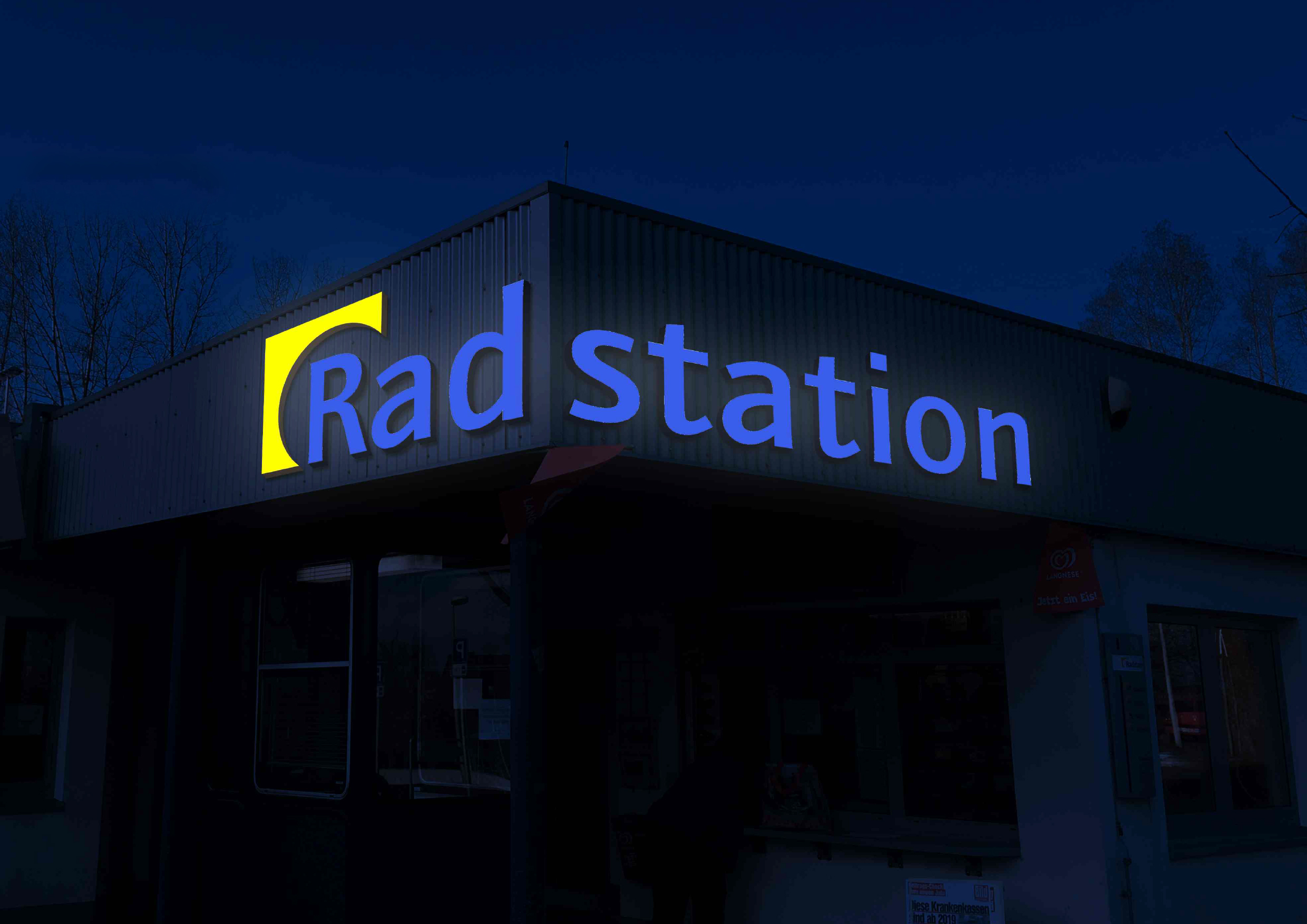 Radstation Werne Außenwerbung